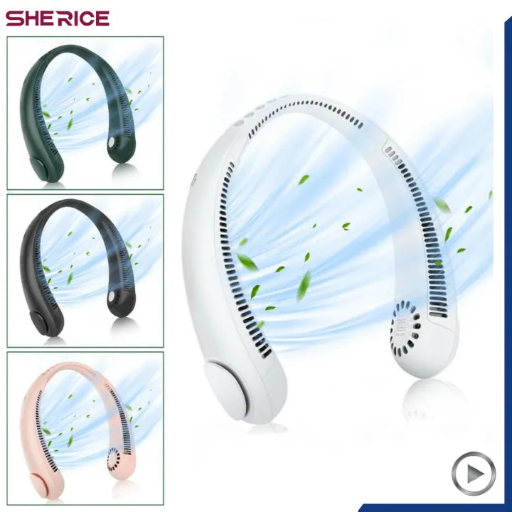 Stay Cool Anywhere with the CoolBreeze Portable Neck Fan