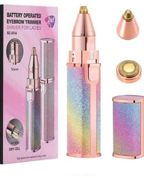 2 in 1 Electric Eyebrow Trimmer & Facial Hair Remover for Women