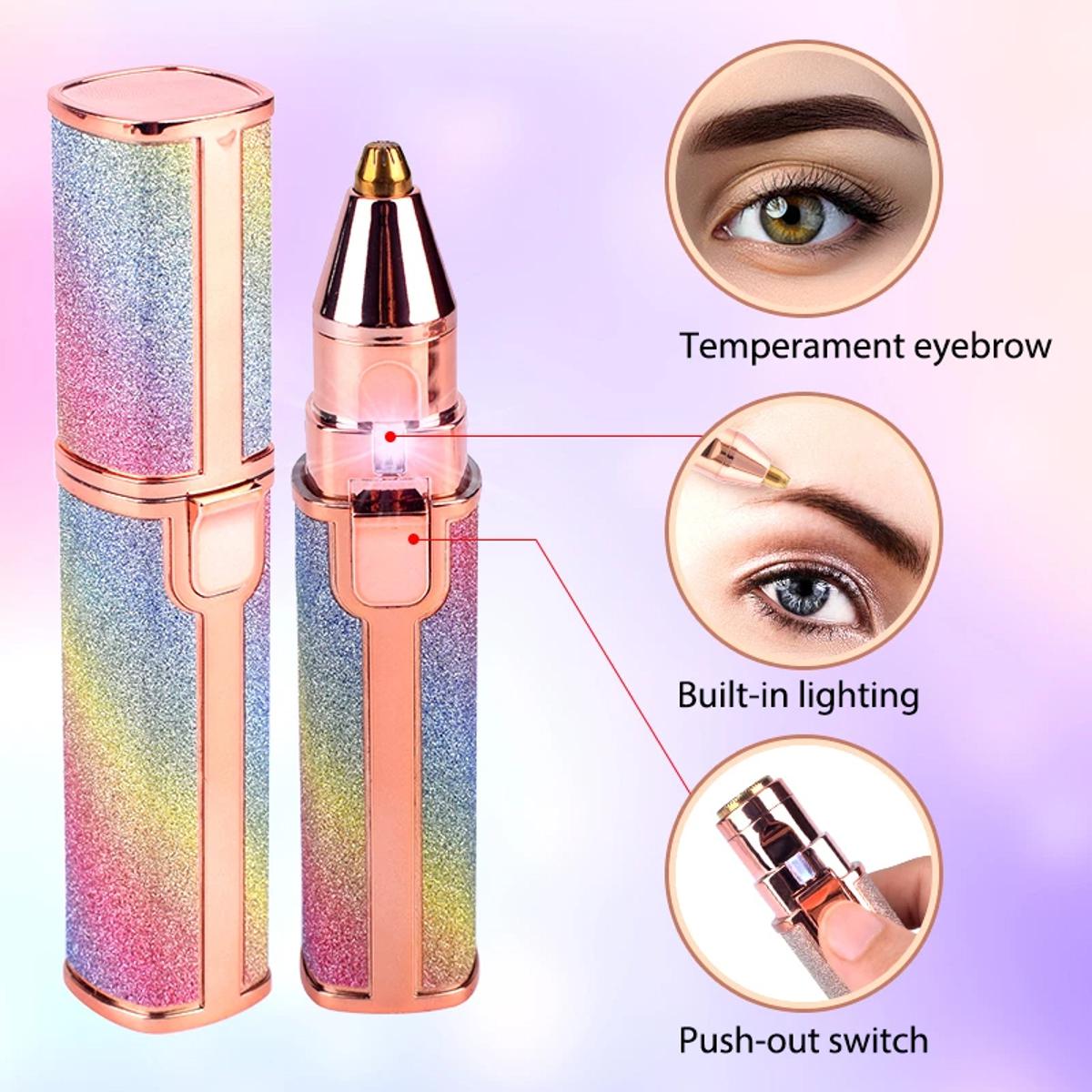 2 in 1 Electric Eyebrow Trimmer & Facial Hair Remover for Women