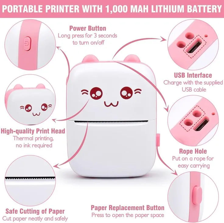 Mini Thermal Printer – Pocket-Sized