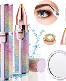 2 in 1 Electric Eyebrow Trimmer & Facial Hair Remover for Women