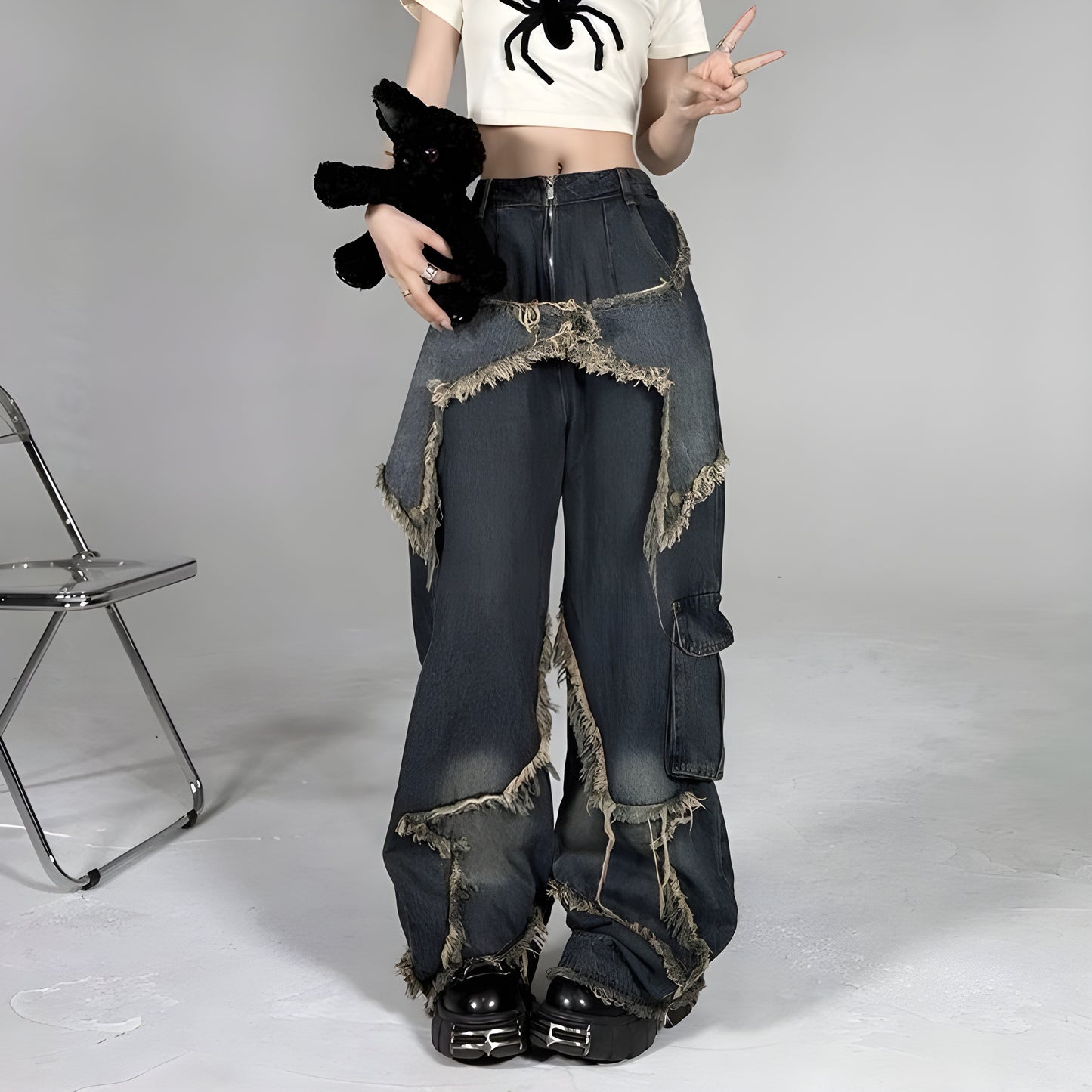 Star Patch Jeans