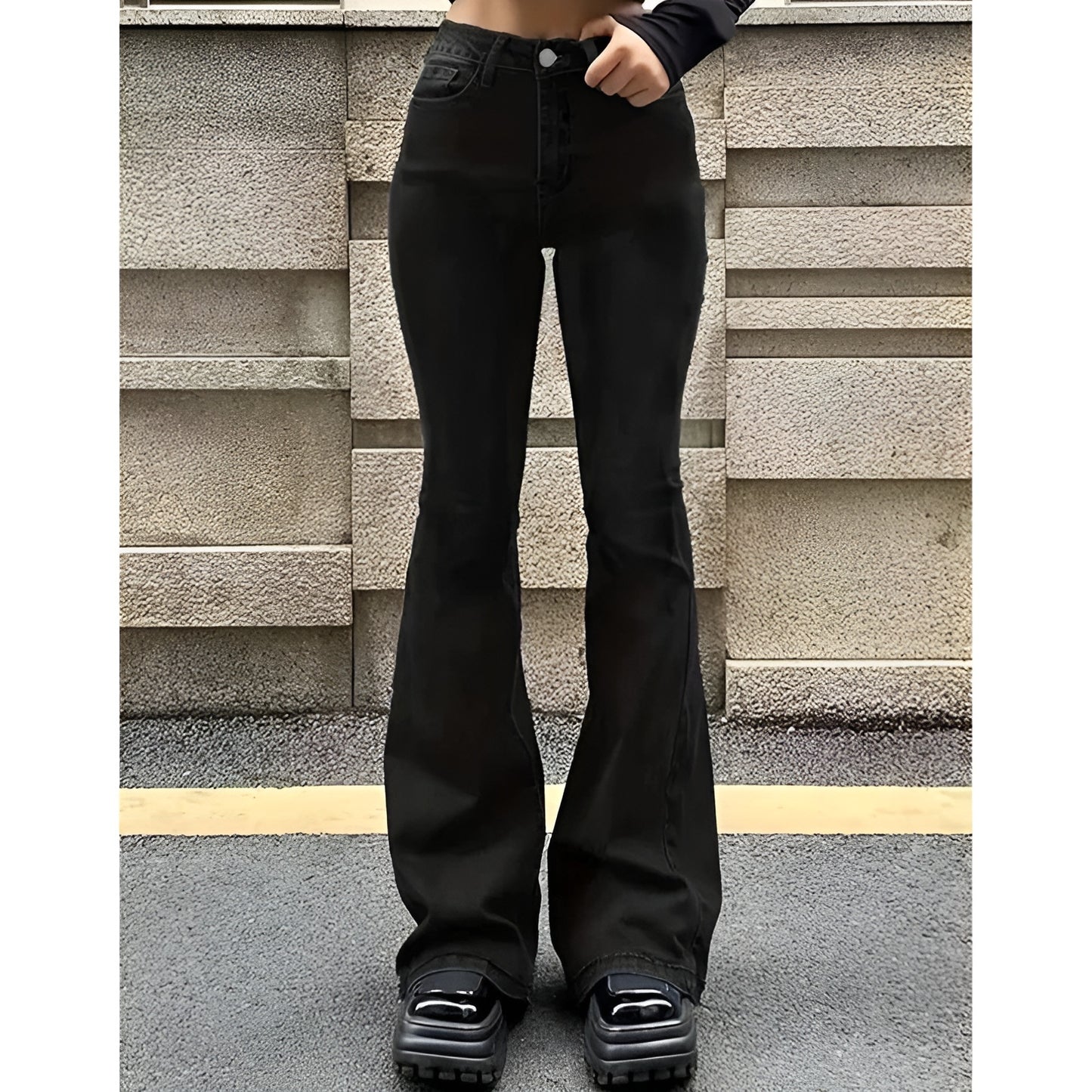 2025 Girls Concise Ins High Jeans