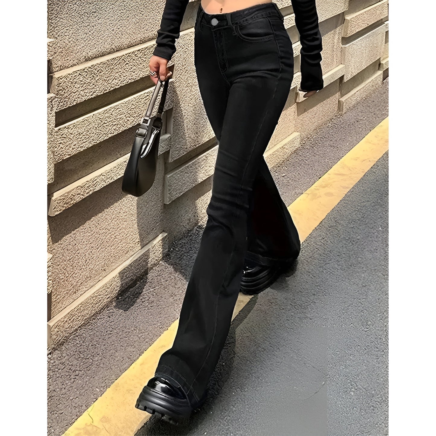 2025 Girls Concise Ins High Jeans
