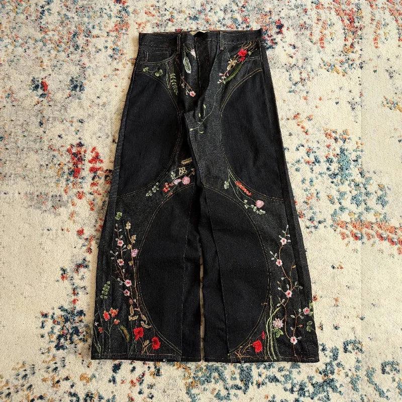 Floral  Y2K Baggy Jeans vintage
