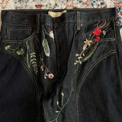 Floral  Y2K Baggy Jeans vintage