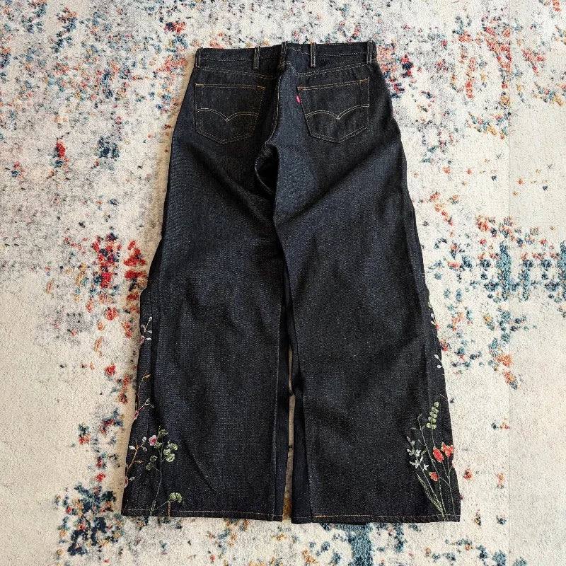 Floral  Y2K Baggy Jeans vintage