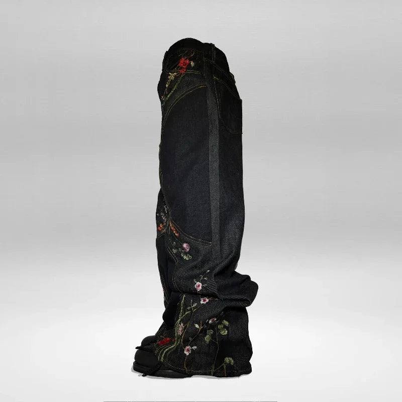 Floral  Y2K Baggy Jeans vintage