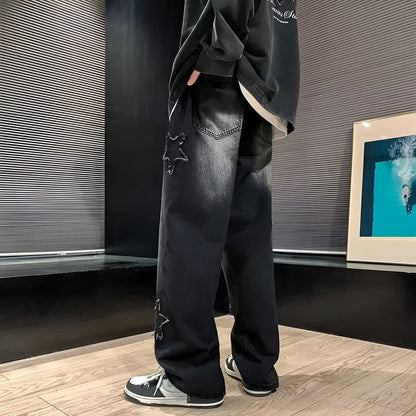 Stars Patchwork Men Jeans New Fashion