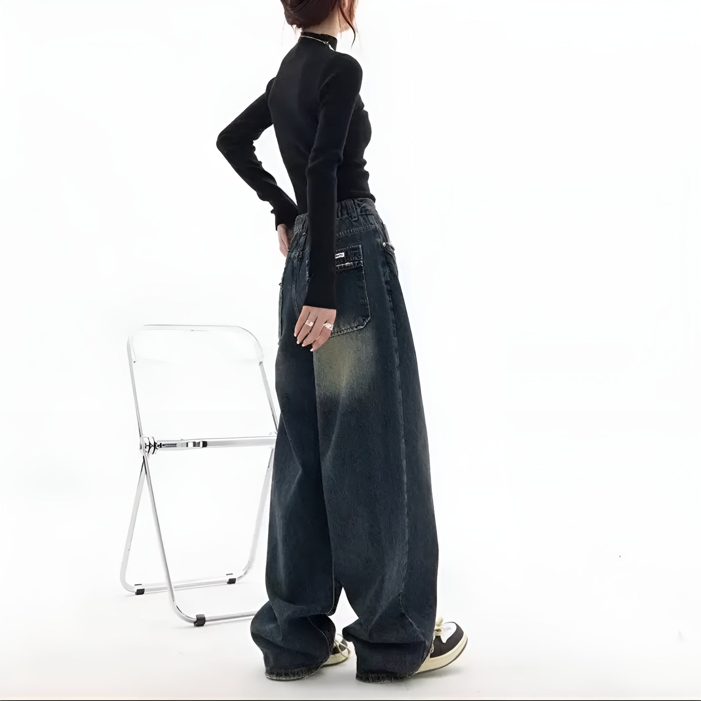 Vintage Baggy Wide-Leg Jeans