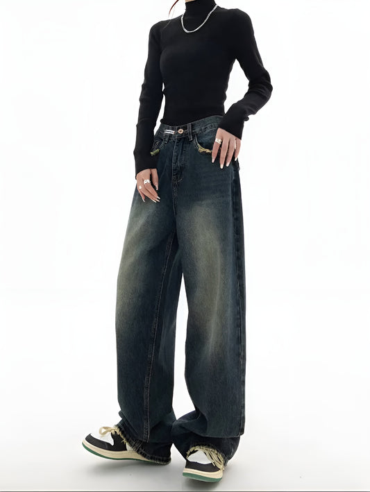 Vintage Baggy Wide-Leg Jeans