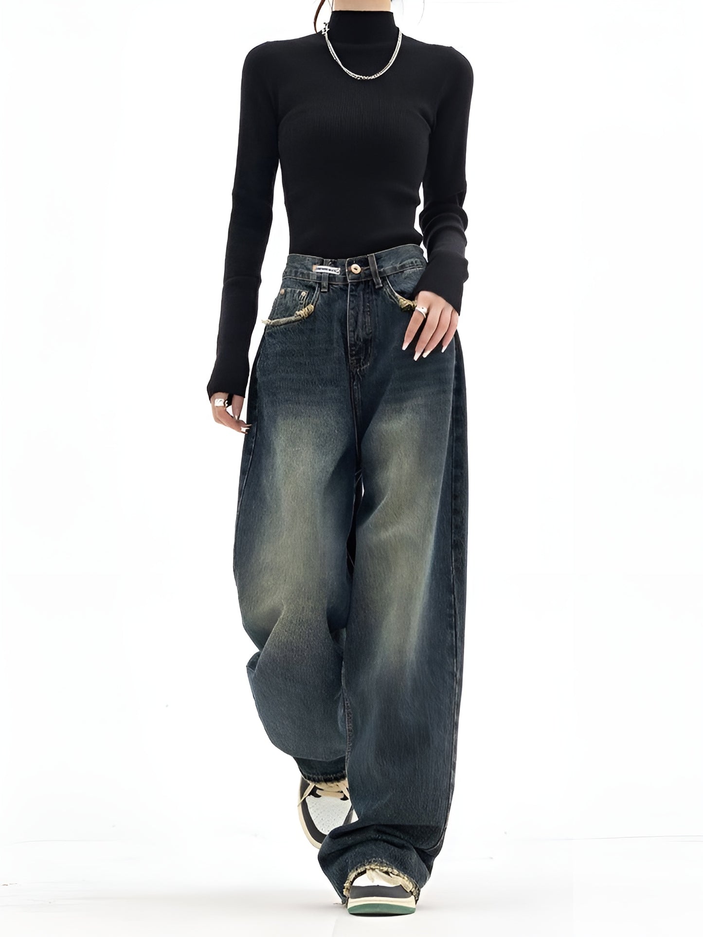Vintage Baggy Wide-Leg Jeans