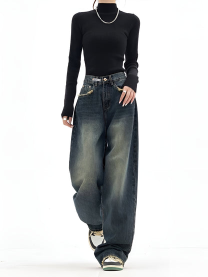 Vintage Baggy Wide-Leg Jeans