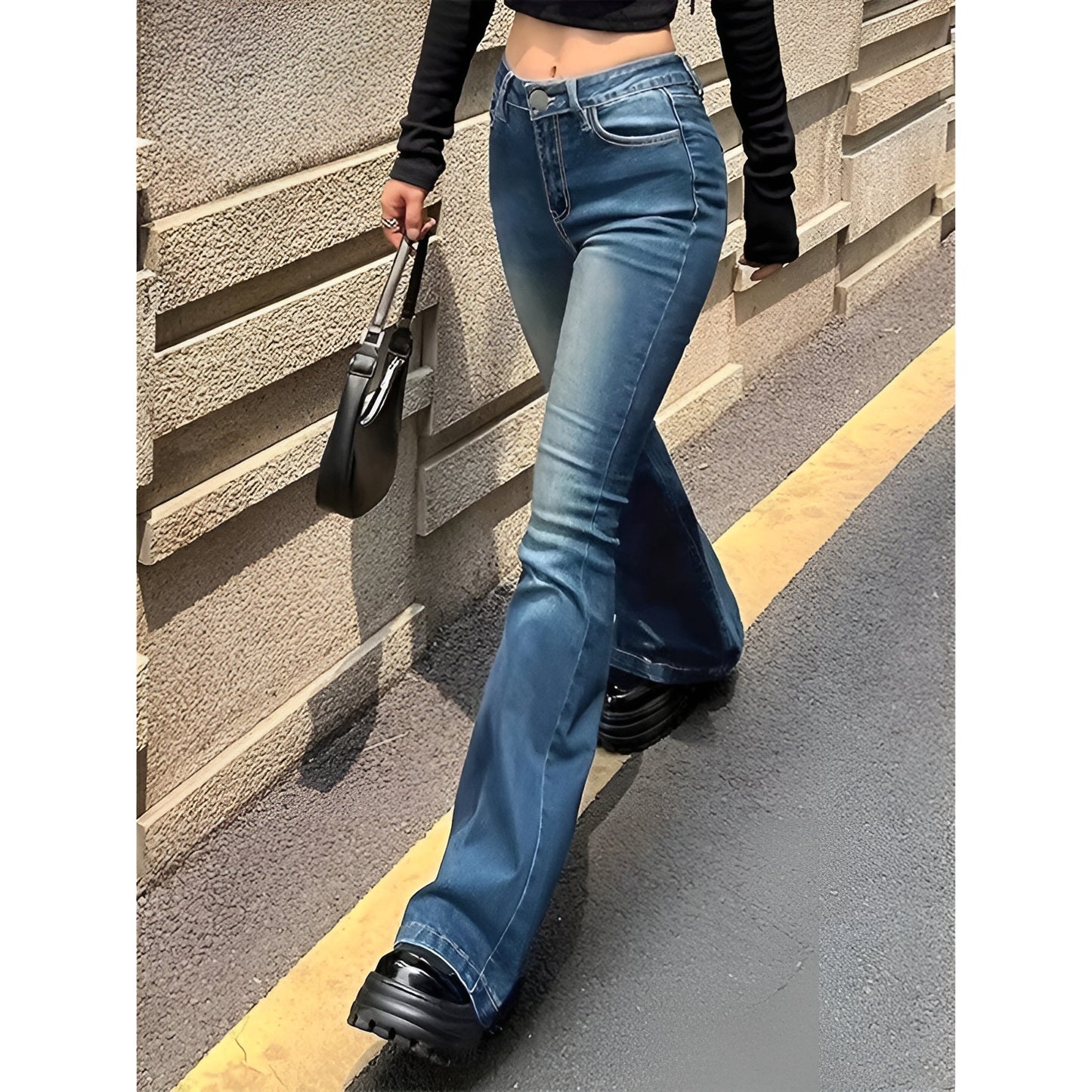 2025 Girls Concise Ins High Jeans