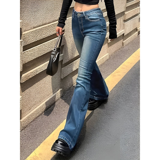 2025 Girls Concise Ins High Jeans