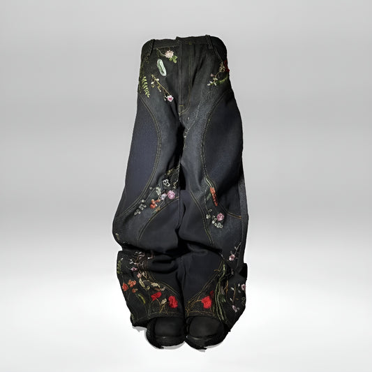 Floral  Y2K Baggy Jeans vintage