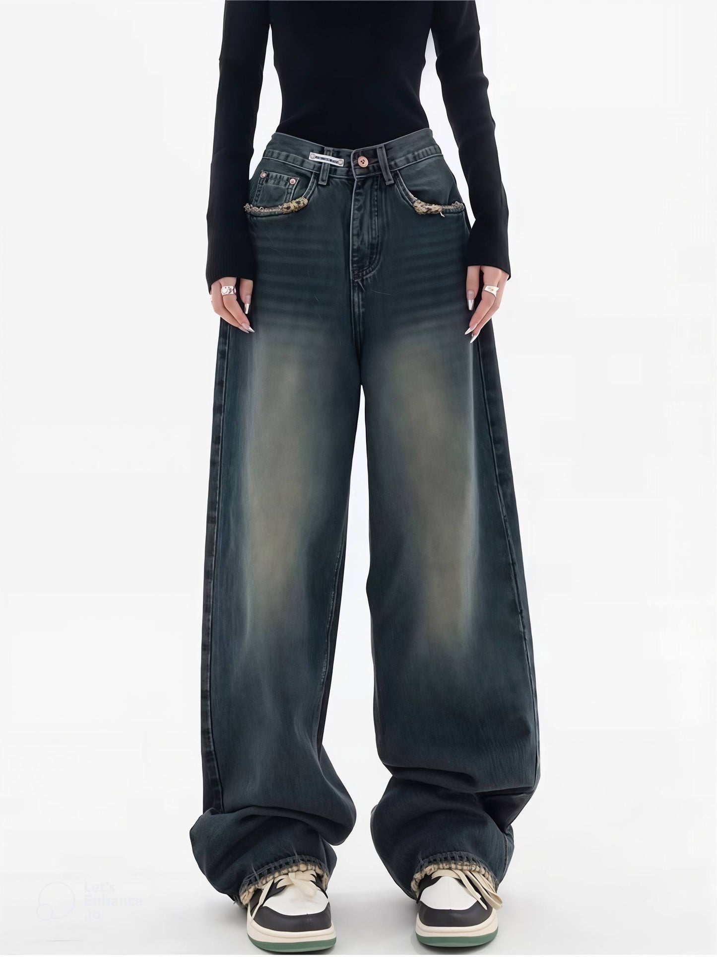 Vintage Baggy Wide-Leg Jeans