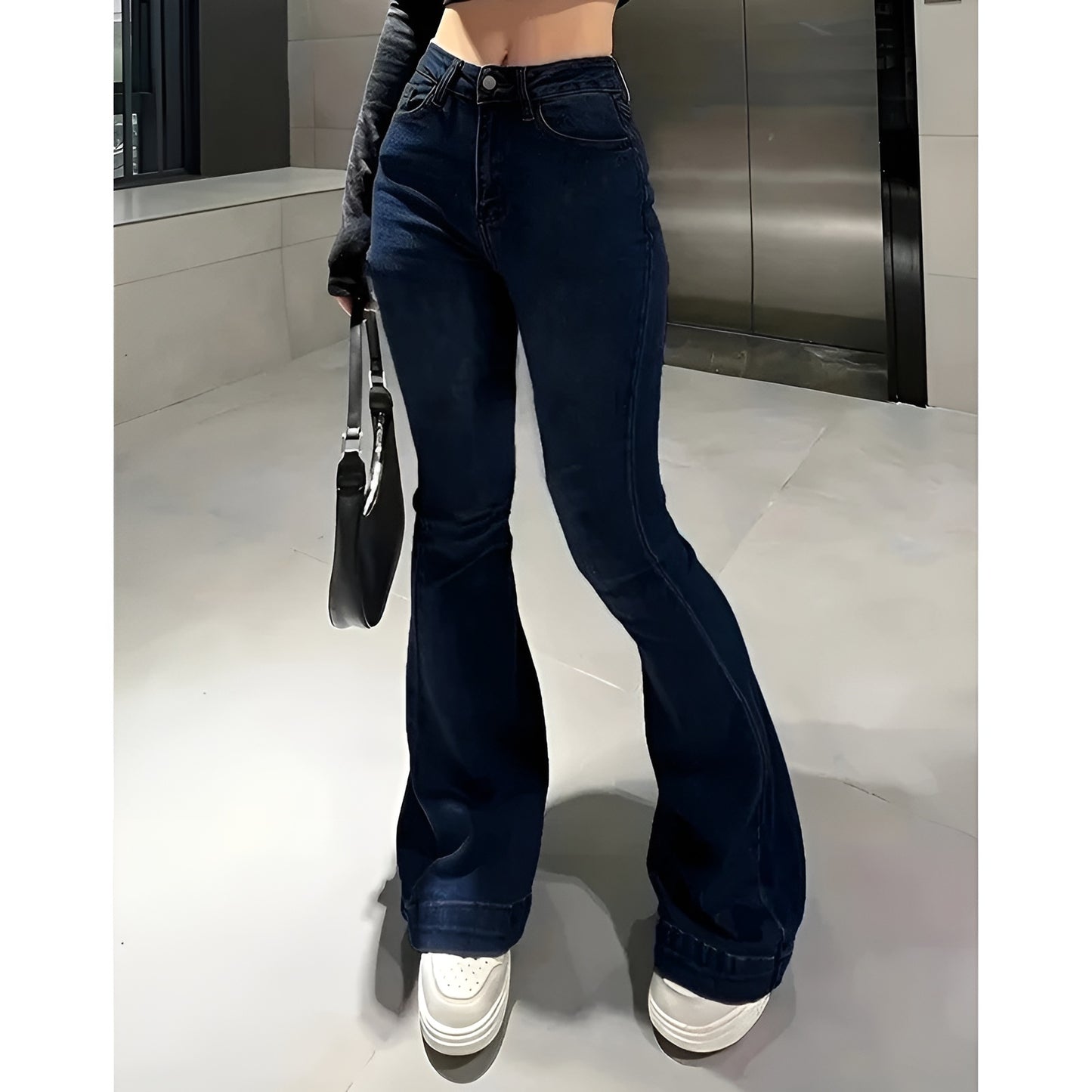 2025 Girls Concise Ins High Jeans