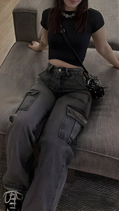 Jeans Trendy Black Denim