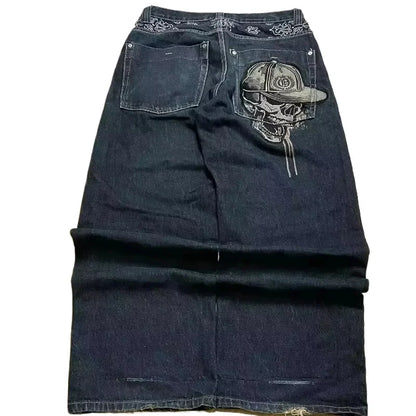Street Fashion Trend Skull Jeans
