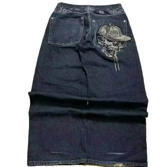 Street Fashion Trend Skull Jeans