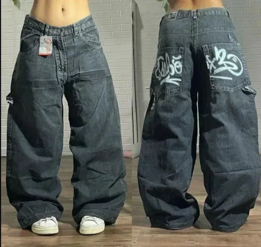 Street Fashion Trend Skull Jeans