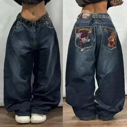 Street Fashion Trend Skull Jeans