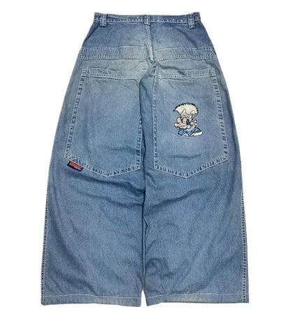 Street Fashion Trend Skull Jeans