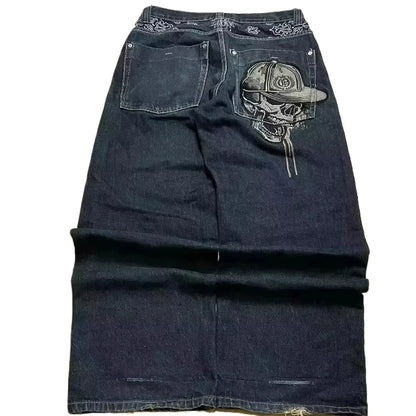 Street Fashion Trend Skull Jeans