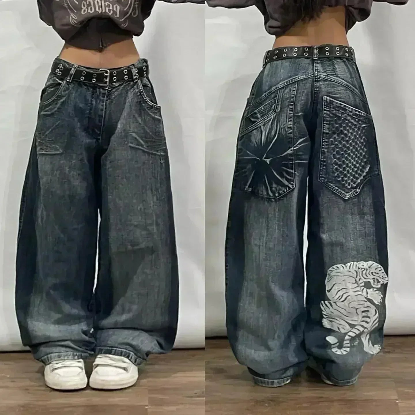 Street Fashion Trend Skull Jeans