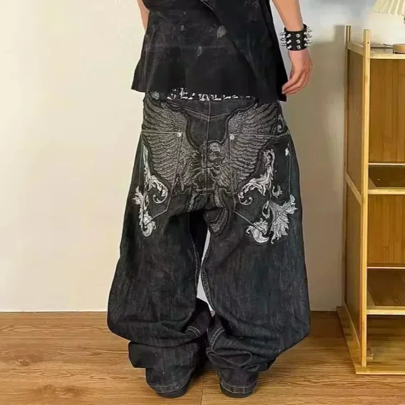 Street Fashion Trend Skull Jeans