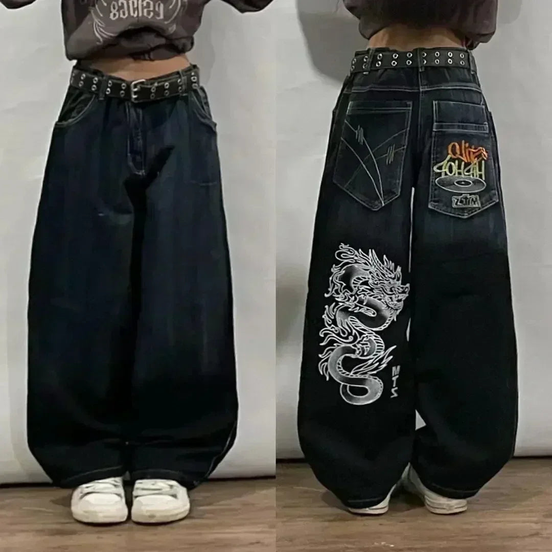 Street Fashion Trend Skull Jeans