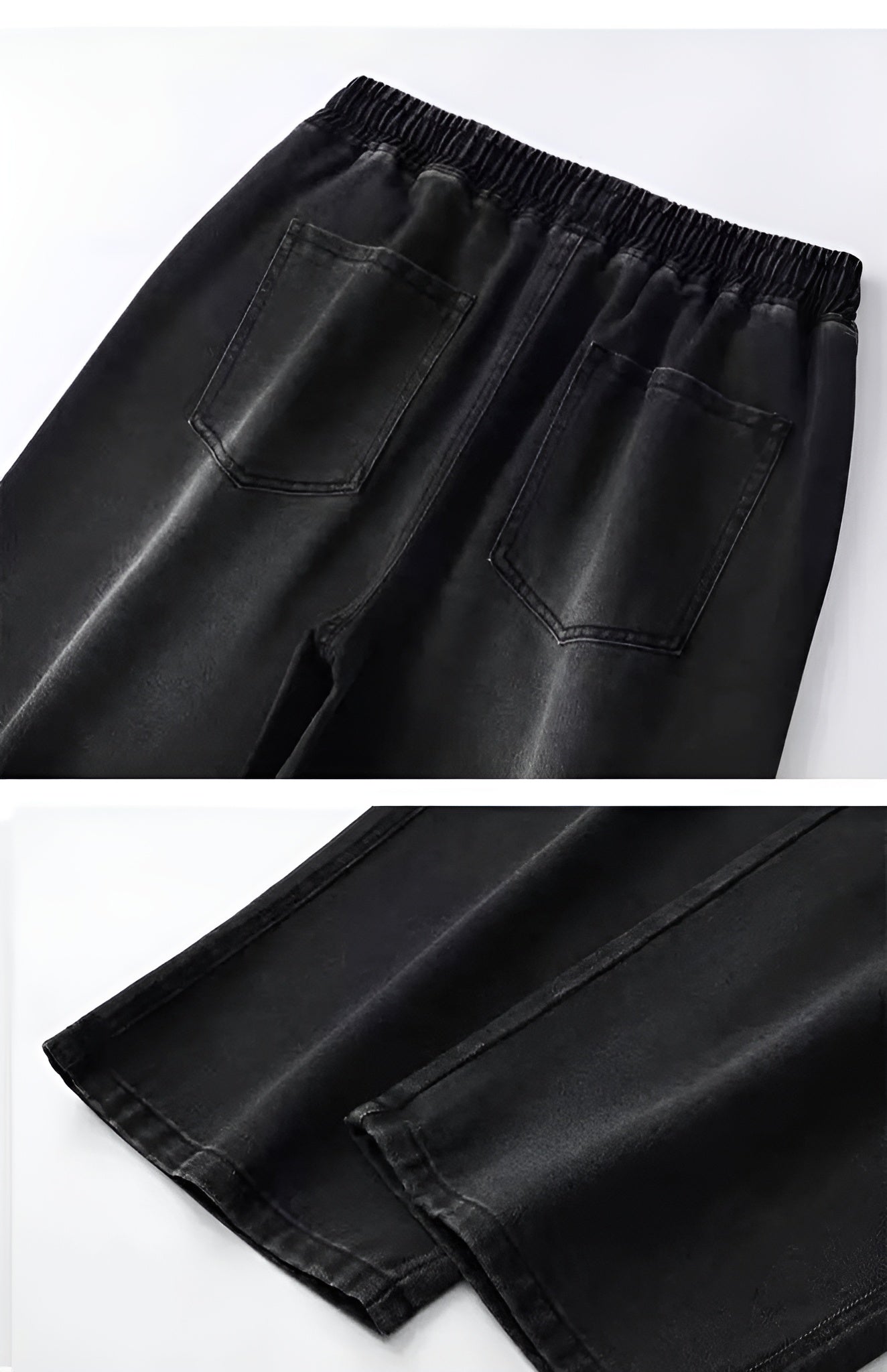 Korean Trendy Black Jeans Men