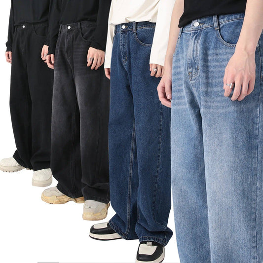 6 Colors Autumn Vintage Distressed Men's BaggyJeans